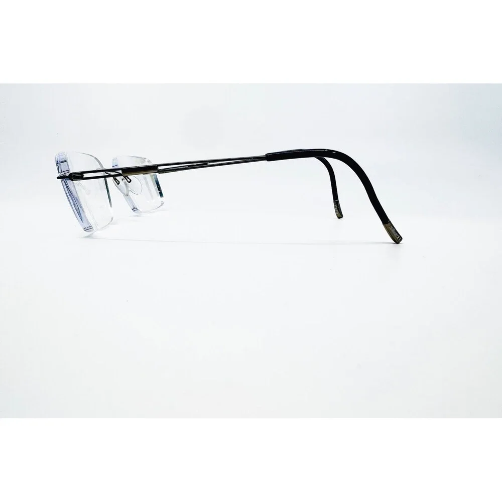 Silhouette Rimless Eyeglasses Mens Black Titan Minimal Art 5227 60 6061 140
